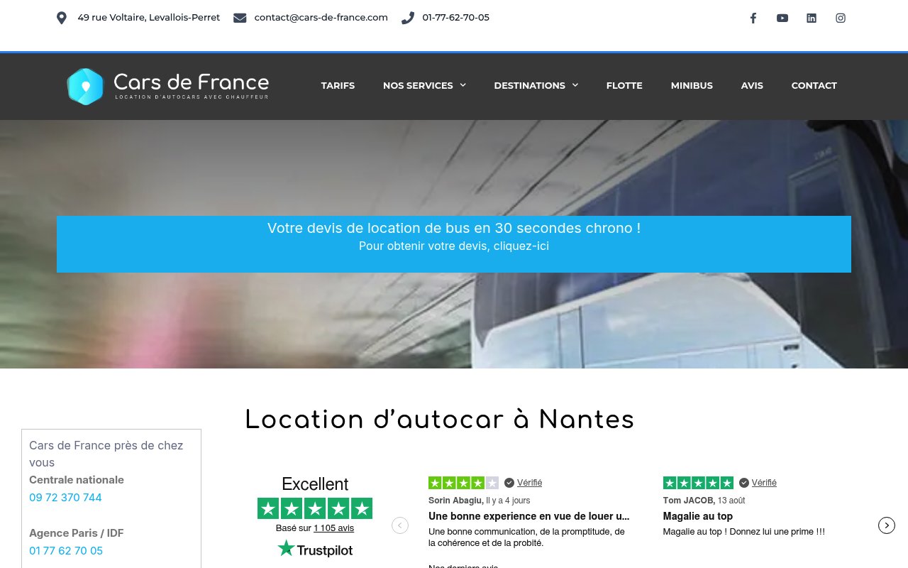Apercu du site Cars de France