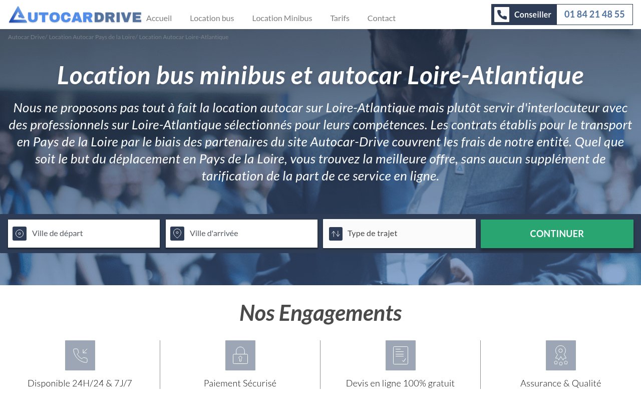 Apercu du site Autocar-Drive